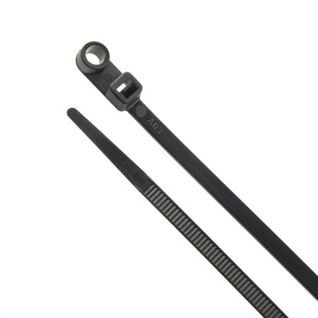 South Main Hardware 6.3-in  Screw Mount 50-lb, Black, 100 Speciality Tie 222005